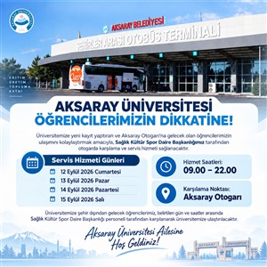 Öğrencilerimizin Dikkatine!